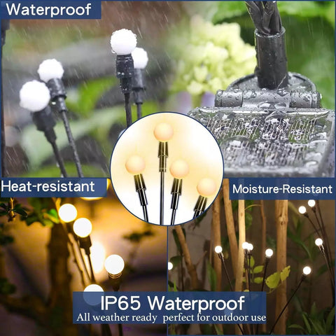 Firefly effect outdoor stake lights for UK gardens

