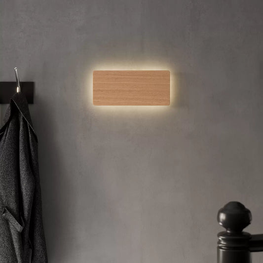 Envostar Tavola Wall Light, Oak, Unique Wooden Lighting Fixture