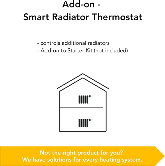Smart Radiator Thermostat - Wifi Add-On Smart Radiator Valve For Digital Multi-Room Control, Easy Installation, Save Heating Costs - Works With Alexa, Siri, And Google Assistant
