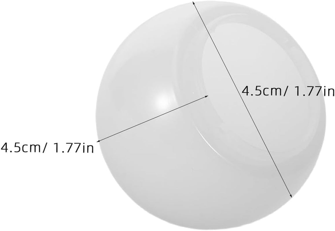 20Pcs White Hemispherical LED Bulb Guard Shell for Mirror Lamps | PC Replacement Globes, Easy Fit for Living Rooms and Bedrooms, Soft Light Spread, Vanity Mirror Bulbs