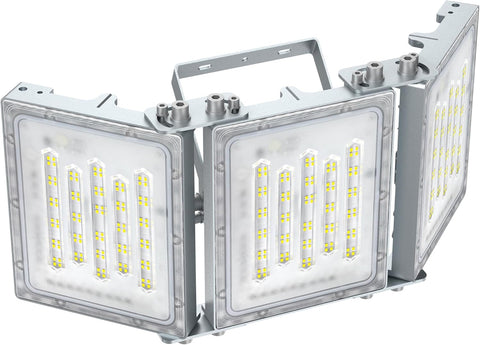 300W LED Flood Light – 30,000LM Ultra Bright Outdoor Security Light, 6000K Daylight White, IP66 Waterproof, 3 Adjustable Heads