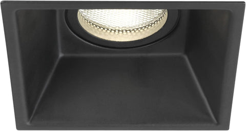 Minima round Fixed IP65 Bathroom Downlight - IP65 Rated - (Matt Black), GU10 Lamp, Designed in Britain - 1249017 - 3 Years Guarantee
