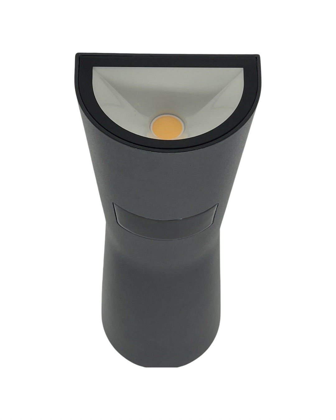LED wall light with IP65 waterproof rating installed on a fence

