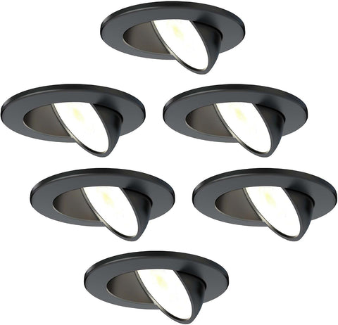 6-Pack LED Downlight White 5W CCT Waterproof IP65 Dimmable | Cutout Size Ø75Mm; Waterproof for Bathroom Shower Zone and Damp Indoor Areas