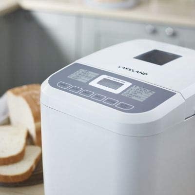 Lakeland Compact 1lb Daily Loaf Bread Maker – White | Easy Homemade Bread Machine with Simple Controls & Quick Bake Settings
