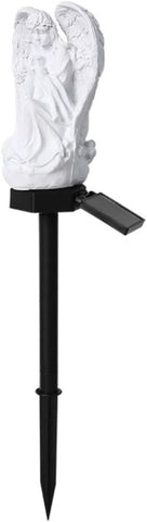 Solar Angel Light Outdoor Waterproof Resin Angel Stake Lights for Outdoor Garden Light Decoration