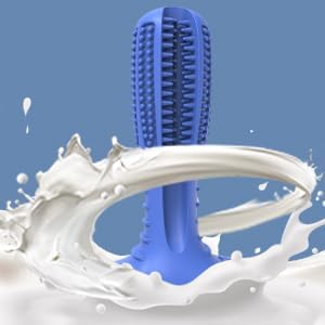 HETOO Dog Chew Toothbrush Toy Natural Rubber Dental Stick