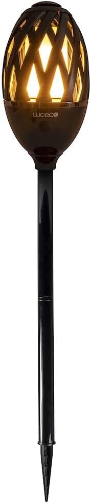 Luceco Lexflamebk-02 Exterior Decorative Ip65 Led Flame Garden Spike Light - USB Charged