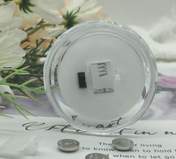 Crystal LED Flameless Candles Set of 6, Diamond-Cut Decorative Glass Candle Holders with Flickering Light for Wedding, Christmas & Holiday Table Décor