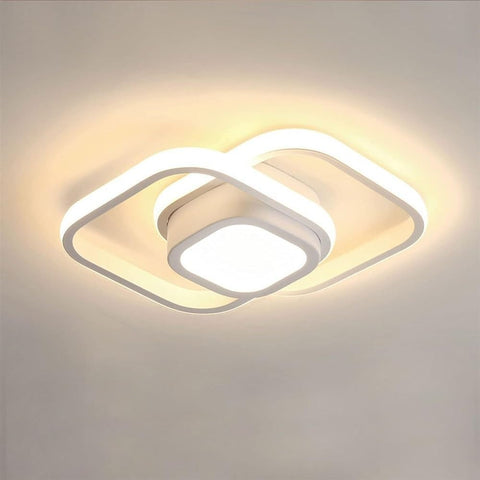 modern white LED ceiling light 3D design