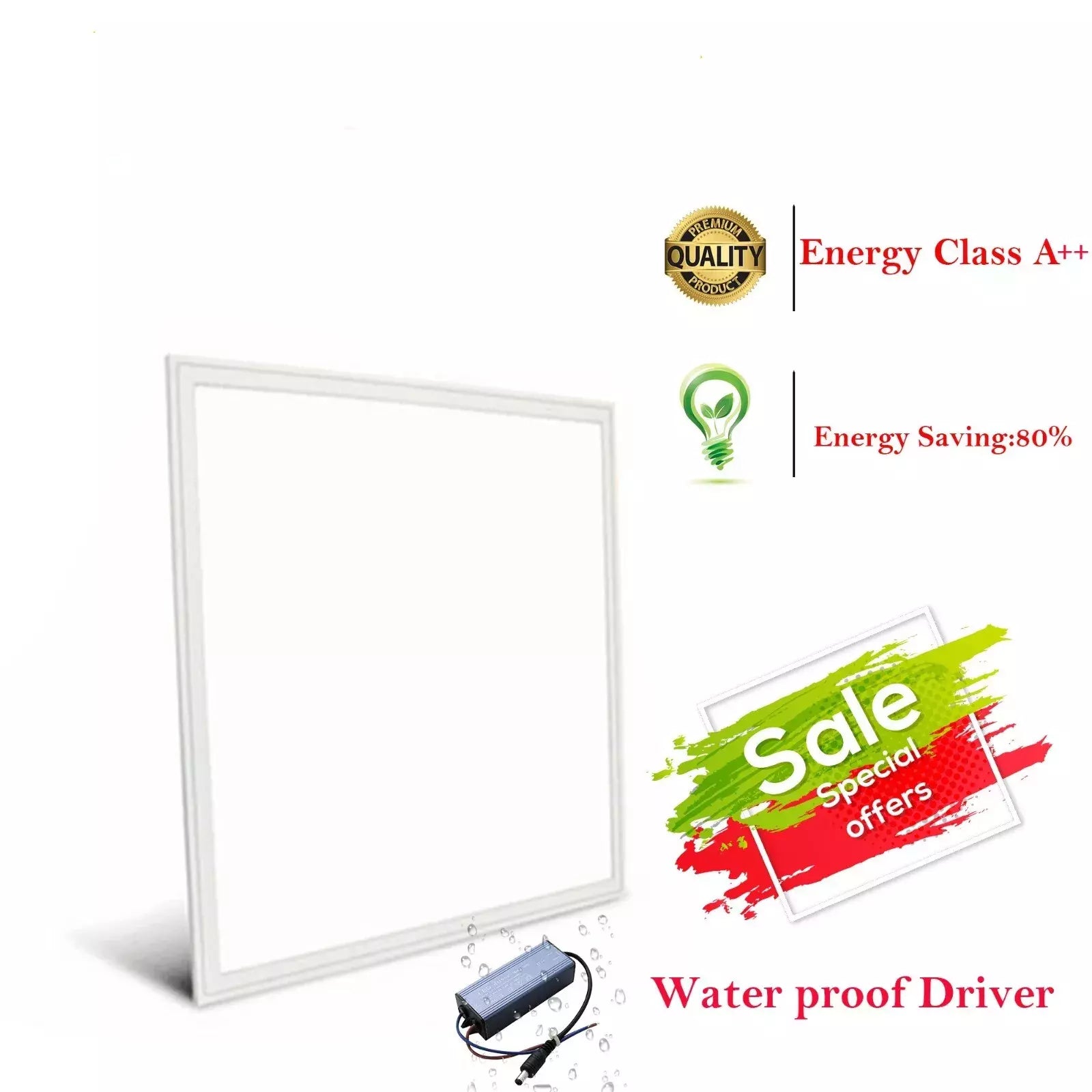 48W LED Panel Light – 600X600Mm – Waterproof Driver