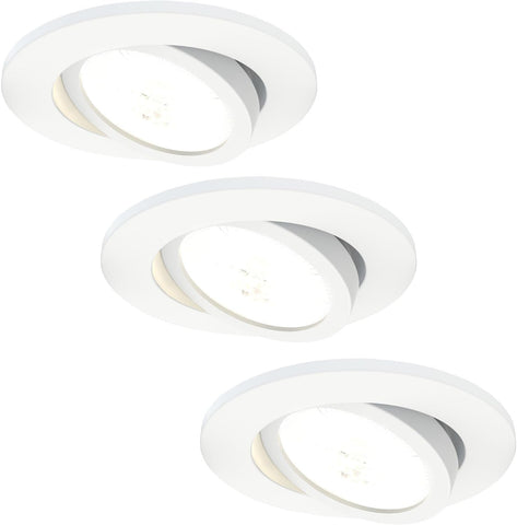 6-Pack LED Downlight White 5W CCT Waterproof IP65 Dimmable | Cutout Size Ø75Mm; Waterproof for Bathroom Shower Zone and Damp Indoor Areas