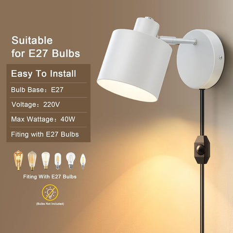 360 degree rotatable wall lamp

