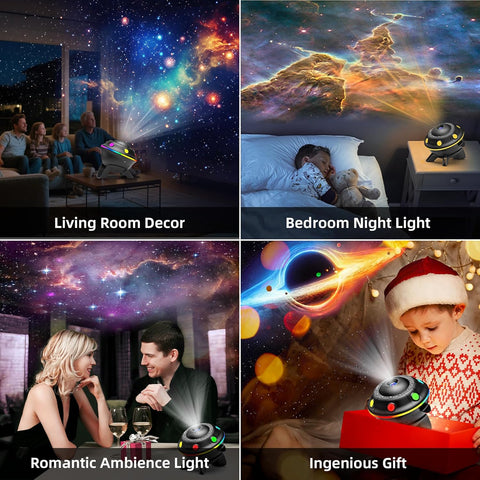 360 degree rotating galaxy projector