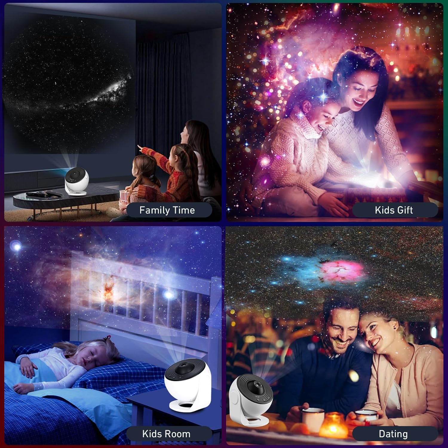 Orb Projector HD Galaxy Star Planetarium Projector with 13 Space Film Discs