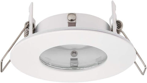 Saxby 79978 Speculo round Matt White Bathroom IP65 7W GU10 Fire Rated Downlight