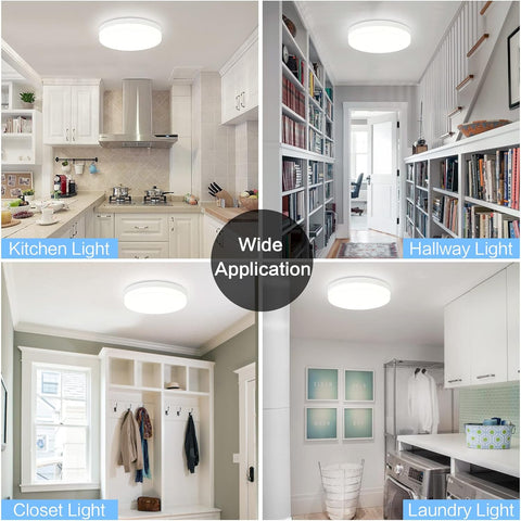 Bright LED ceiling light perfect for kitchen illumination


