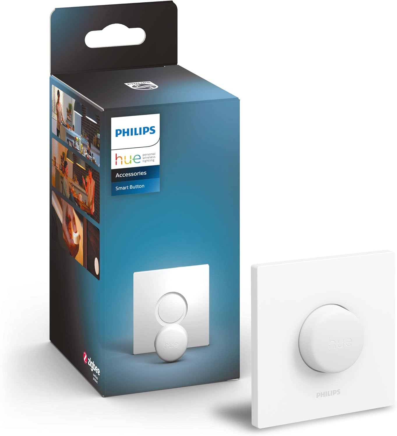 Philips Hue Smart Wireless Dimmer Switch V2 (Installation-Free, Exclusive for Philips Hue Lights) For Indoor Home Lighting, Livingroom, Bedroom [Energy Class A+] - thelights4u.com