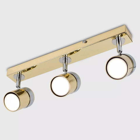 3-way spotlight in modern UK bedroom


