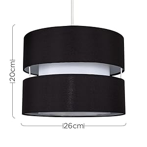 Modern 2 Tier Cylinder Ceiling Pendant Light Shade