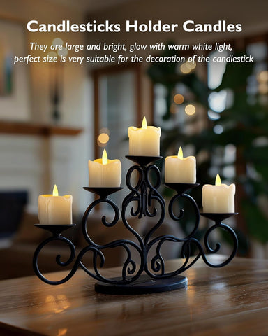 3d flickering wick led candles