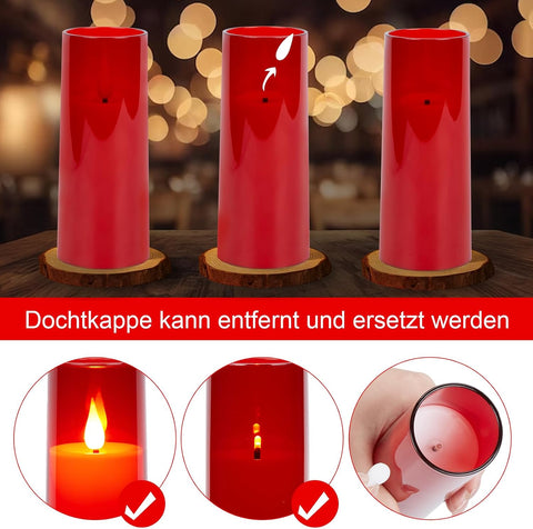 flameless candles with timer function