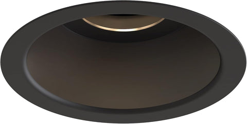 Minima round Fixed IP65 Bathroom Downlight - IP65 Rated - (Matt Black), GU10 Lamp, Designed in Britain - 1249017 - 3 Years Guarantee