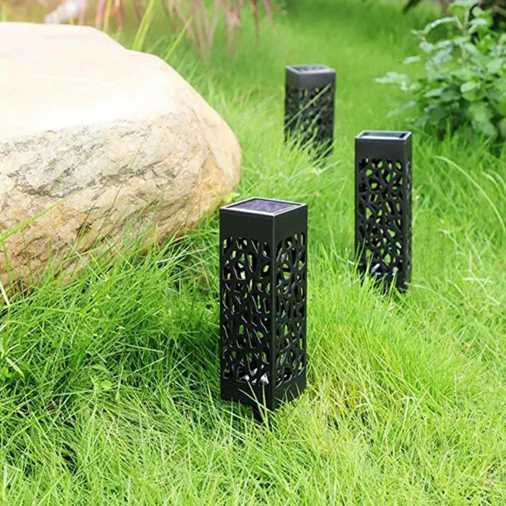 4-Pack Solar LED Garden Stake Lights | Waterproof Outdoor Lighting for Patio, Yard, and Lawn | Solar-Powered, Energy-Efficient, and Durable