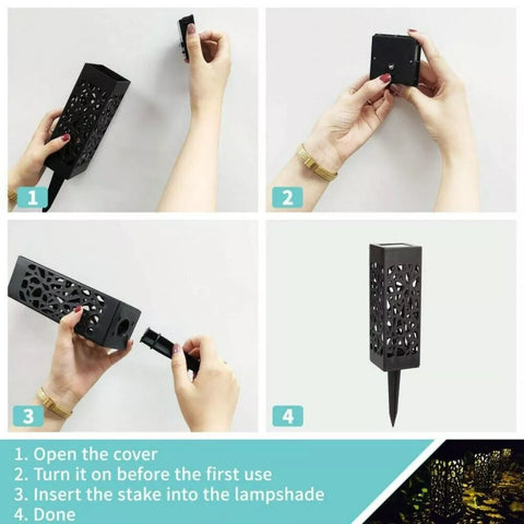 Durable solar-powered LED garden lights for all weather

