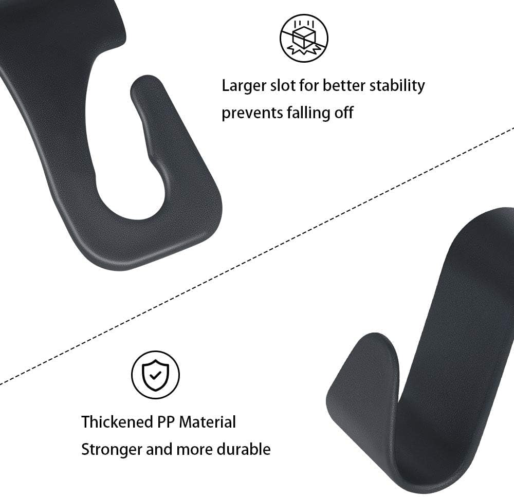 URAQT Car Storage Hooks 6 Pack Back Seat Headrest Hanger