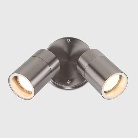  LED outdoor twin wall spotlight 

