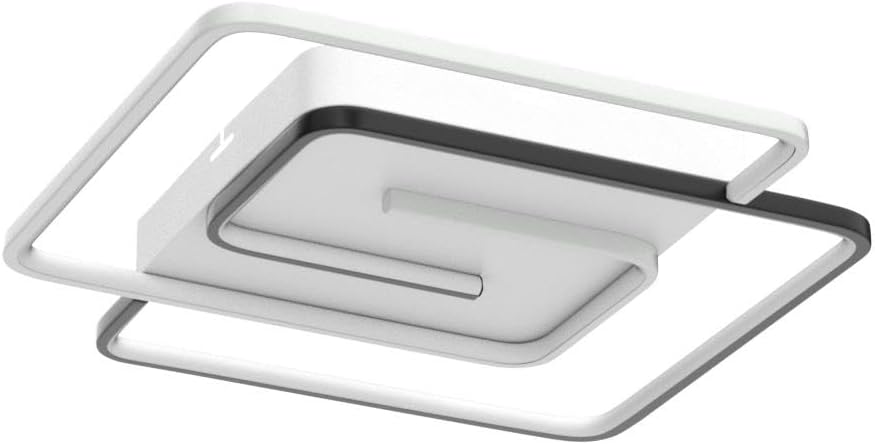 Ceiling-mounted air conditioning unit with white frame and black interior on a white background