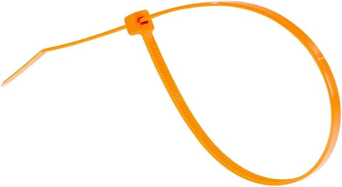 Gocableties Orange Cable Ties, 300mm x 3.6mm, Bulk Pack of 1000, 12” Premium Nylon Zip Ties, Multi-Purpose Plastic Tie Wraps, Secure Self-Locking Mechanism, for Home, Garden, Office and DIY