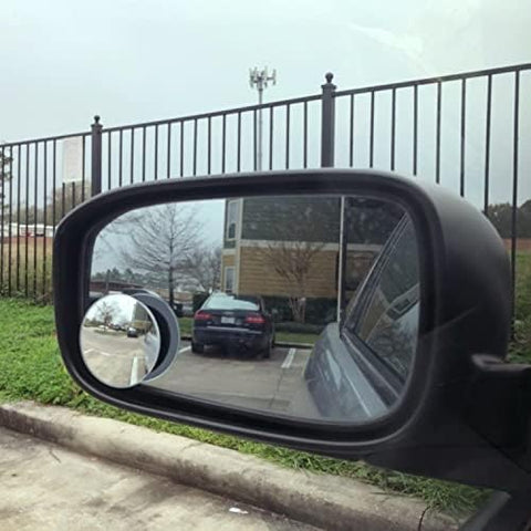 Fan Shaped Frameless Blind Spot Mirrors for Cars (2 Pack)