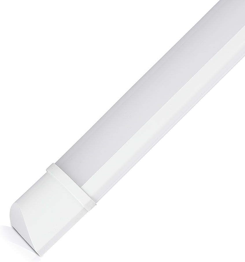 White LED light strip on a white background