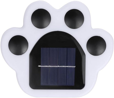 4Pcs Solar Pathway Lighting Outdoor, Bear's paw Shape Solar Stairs Lights Landscape Path Lights, Solar Step Lights for Patio Garden Driveway Villas Back Yard Stair (White Light)