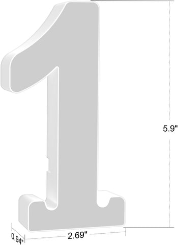 LED RGB Number Light Digit 1 USB APP Control