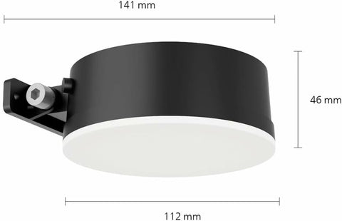 PHILIPS Lighting Vynce Outdoor Solar Path Light, Round, 1.5W, 2700K, Black, IP44 Weatherproof