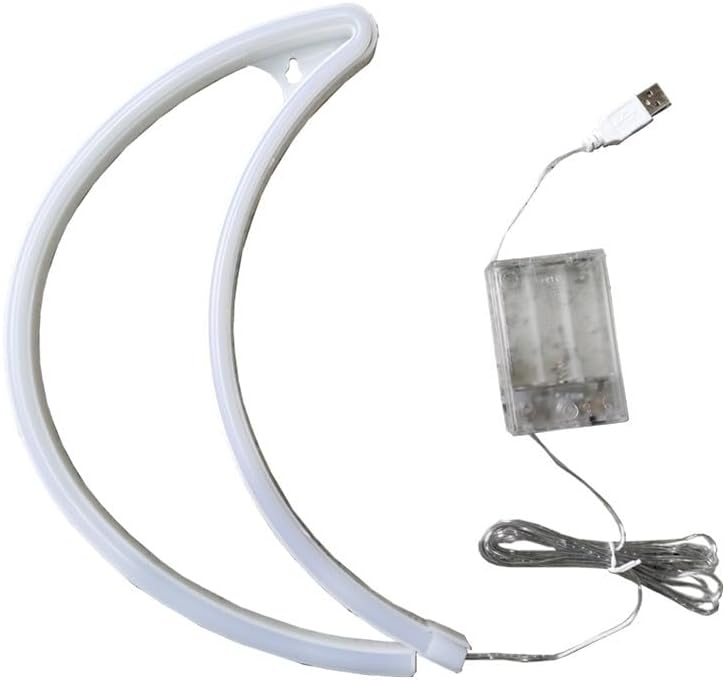 T-shaped LED light strip with USB cable on a white background