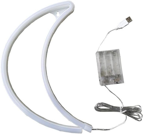 T-shaped LED light strip with USB cable on a white background