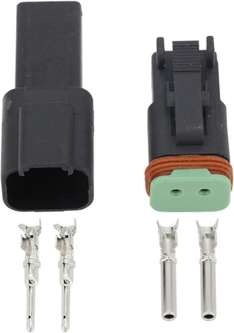 CNLW Black 5 Sets 2 Pin/Way DJ3021Y-1.6-11/21 Connectors DT04-2P/DT06-2S Automobile waterproof wire electrical connector plug