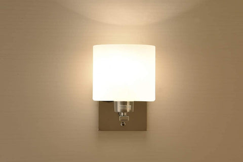 Modern Chrome Wall Light with Toggle Switch E14