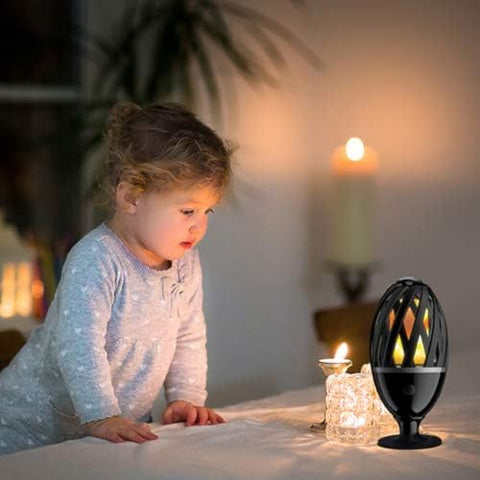 Luceco Lexflamebk-02 Exterior Decorative Ip65 Led Flame Garden Spike Light - USB Charged