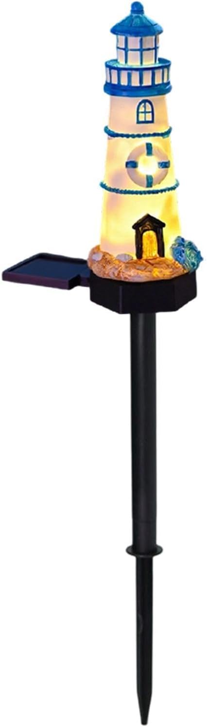 Solar Lights Outdoor Waterproof - Watchtower Pathway Lamp, Yard Decor