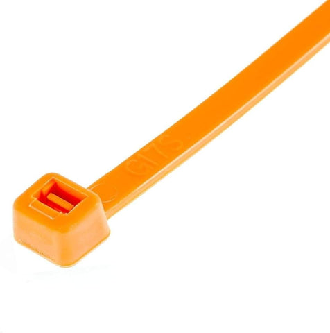 Gocableties Orange Cable Ties, 300mm x 3.6mm, Bulk Pack of 1000, 12” Premium Nylon Zip Ties, Multi-Purpose Plastic Tie Wraps, Secure Self-Locking Mechanism, for Home, Garden, Office and DIY