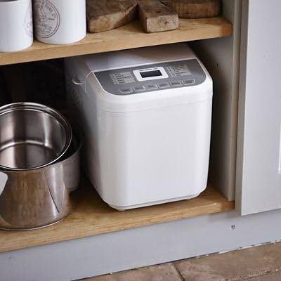 Lakeland Compact 1lb Daily Loaf Bread Maker – White | Easy Homemade Bread Machine with Simple Controls & Quick Bake Settings
