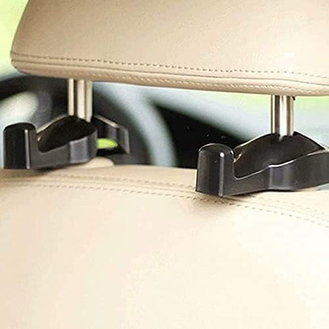 IPELY Car Headrest Hooks – 2 Pack Black