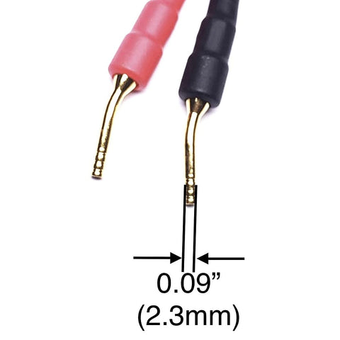 162 Pin Banana Plug to 4mm Female Banana Jack/Speaker Wire, 4 Pack (Screw-Type to 4mm)