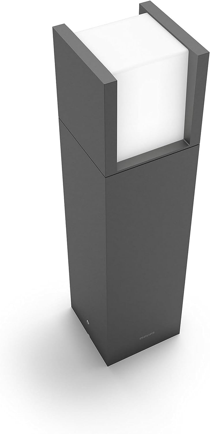 Philips LED Arbour Outdoor Pedestal Light [Anthracite - Cool White] For Outdoor Path Lighting, Patio, Drive, Garden, Borne