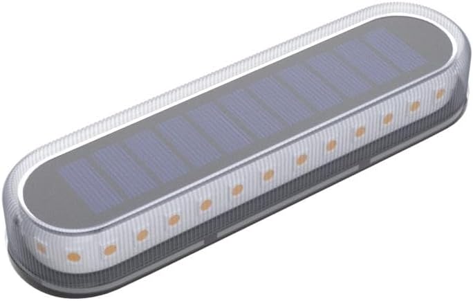 Lacasa Solar Decking Lights, LED Solar Light Outdoor Garden 4 Pack Warm White, IP68 Waterproof Step Ground Dock Light, Dusk to Dawn for Garden Patio Lawn Pathway Driveway Walkway Lighting